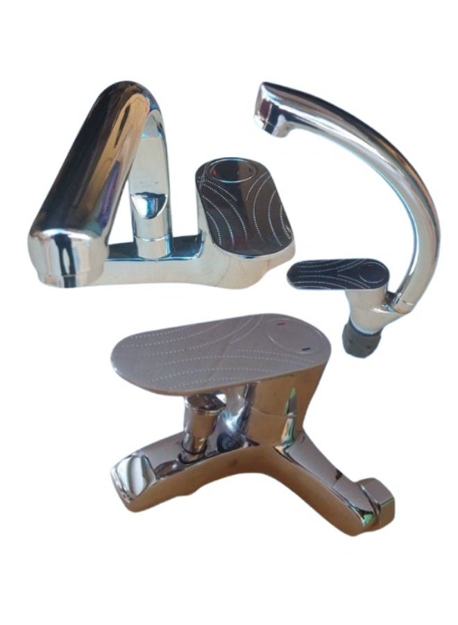 طقم خلاطات 3 قطع نحاس للخدمة الشاقة - Image 1